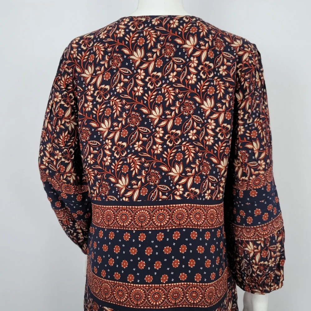 Nwot Daniel Rainn Tassel Tie Long Sleeve Blouse - Picture 9 of 11